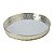 BANDEJA ESPELHADA DE METAL DOURADA 35CM - Imagem 1