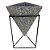 CACHEPOT DE CERAMICA COM SUPORTE DE METAL 19CM X 24CM - Imagem 1