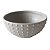 CJ  DE BOWLS DE CERAMICA CINZA COM RELEVO  3PCS - Imagem 1