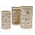 CJ DE CACHEPOTS DE MADEIRA 3PCS - Imagem 1