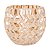 CJ DE CASTICAIS DE VIDRO AMBAR  6PCS 7CM X 7CM X 7,5CM - Imagem 1