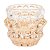 CJ DE CASTICAIS DE VIDRO AMBAR  6PCS 23,5CM X 15,5CM X 7CM - Imagem 1