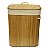 CESTO DE BAMBU COM TAMPA 40CM X 30CM X 50CM - Imagem 1