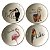 CJ DE PRATOS DE CERAMICA BEST WISHES 17,3CM X 17,3CM X 3CM - Imagem 1
