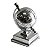 GLOBO DECORATIVO EM  PRATEADO 14CM - Imagem 1