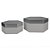 CONJ. DE CAIXAS SEXTAVADO DE MADEIRA CINZA  2PCS G  17,7CM X - Imagem 1