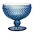 CJ DE TACAS DE SOBREMESSA DE VIDRO BICO DE JACA AZUL - 6 PCS - Imagem 1