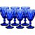 CJ DE 6 TACAS PARA VINHO - AZUL - 17 CM - Imagem 1