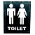 PLACA DECORATIVA DE METAL 26CM X 1,5CM X 31CM - Imagem 1