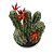 CACTO DECORATIVO DE PLASTICO E CERAMICA BEGE - Imagem 1