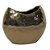 VASO DECORATIVO DE CERAMICA DOURADO 27CM X 15CM X 22CM - Imagem 1