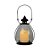 LANTERNA DE METAL E VIDRO COM VELA LED 18CM X 18CM X 24CM - Imagem 1