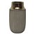 VASO DECORATIVO DE CERAMICA CINZA E DOURADO 14,8CM X 14,8CM - Imagem 1
