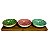 PETISQUEIRA DE BAMBOO E CERA MICA COM 3 BOWLS - Imagem 1