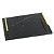 BANDEJA EM MARMORE PRETA COM ALCAS DOURADAS 38CM X 27CM X 5C - Imagem 1