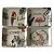CJ DE TRAVESSAS DE CERAMICA BEST WISHES 12,8CM X 12,8CM X 2C - Imagem 1