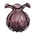 VASO DE VIDRO ROXO  MURANO 11,5CM X 13CM - Imagem 1