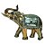 ELEFANTE DECORATIVO DE RESINA 23CM X 9CM X 18,5CM - Imagem 1