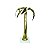 COQUEIRO DECORATIVO DOURADO 21CM X 16CM X 34CM - Imagem 1