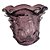 VASO DE VIDRO ROXO  MURANO 15CM X 14CM - Imagem 1