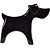 ANIMAL DECORATIVO - CACHORRO PRETO - Imagem 1
