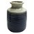 VASO DE CERAMICA DUO COLOR AZUL E CINZA 17CM X 17CM X 24CM - Imagem 1