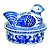 POTE DECORATIVO DE PORCELANA 15CM X 11,3CM X 12,7CM - Imagem 1