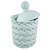 POTE DECORATIVO DE RESINA BRANCO 16,5CM X 16,5CM X 26CM - Imagem 1