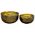 CJ. DE CACHEPOTS DE CERAMICA DOURADO - 2PS - Imagem 1