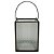 LUMINARIA DE VIDRO COM METAL PRETO - Imagem 1