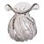VASO DE VIDRO TRANSPARENTE MURANO 15CM X 16,5 CM - Imagem 1