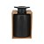 VASO DECORATIVO DE CERAMICA E BAMBU PRETO 15,5CM X 14CM X 23 - Imagem 1