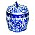 POTE DECORATIVO DE PORCELANA 17,5CM X 17,5CM X 21,6CM - Imagem 1
