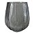 VASO DE VIDRO TRANSPARENTE FUME 18CM X 18CM X 20CM - Imagem 1