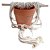 CACHEPOT DE CERAMICA PARA PAREDE TERRA COTA COM ALCA DE CORD - Imagem 1