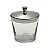 POTE DE VIDRO E METAL - Imagem 1