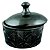 POTE DECORATIVO DE RESINA CINZA 23CM X 17CM X 22CM - Imagem 1