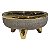 CACHEPOTS DE CERAMICA BEGE E DOURADO - Imagem 1