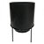 CACHEPOT DE CERAMICA COM SUPORTE DE METAL 21CM X 29CM - Imagem 1