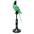PASSARO DECORATIVO DE RESINA E METAL - VERDE AGUA - Imagem 1