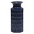 VASO DECORATIVO DE METAL AZUL - Imagem 1