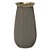VASO DECORATIVO DE CERAMICA CINZA E DOURADO 15,50CM X 16,50C - Imagem 1