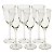 CJ DE TACAS VINHO BRANCO COM DESIGN - 6 PCS - Imagem 1
