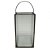 LUMINARIA DE VIDRO COM METAL PRETO - Imagem 1