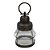 LANTERNA EM METAL E VIDRO MARROM D18CM X 27CM / 34CM - Imagem 1