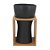 VASO DECORATIVO DE CERAMICA E BAMBU PRETO 13,5CM X 13,5CM X - Imagem 1