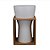 VASO DECORATIVO DE CERAMICA E BAMBU BRANCO 13,5CM X 13,5CM X - Imagem 1