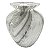 VASO DE VIDRO MARMORIZADO TRANSPARENTE - Imagem 1