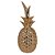 ABACAXI DECORATIVO DE CERAMICA DOURADO - Imagem 1