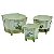 CJ DE CACHEPOTS DE FERRO - 3 PCS - Imagem 1